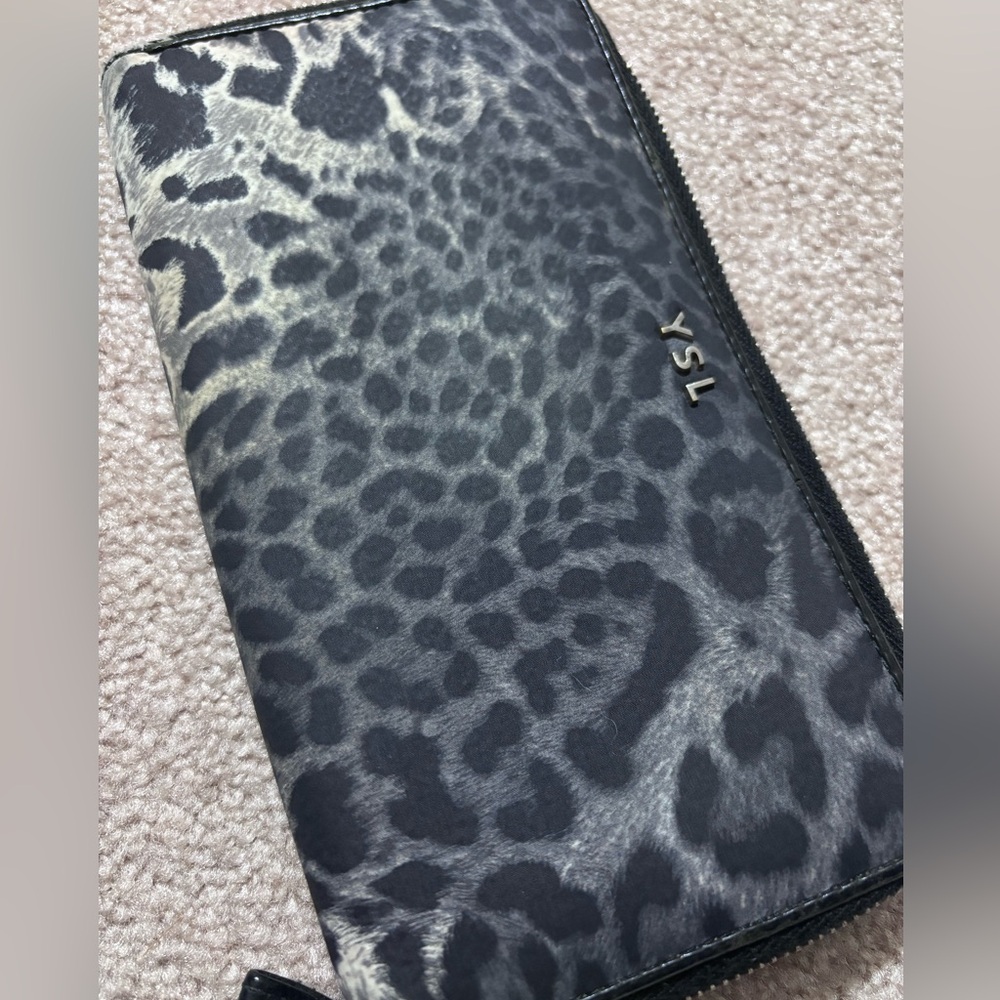YSL Leopard Print Wallet